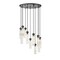 Z-Lite Beau Chandelier, 11-Light, 24 In.W x 12.75 In.H, Matte Black/Clear 740P-11R-MB - alternate 7